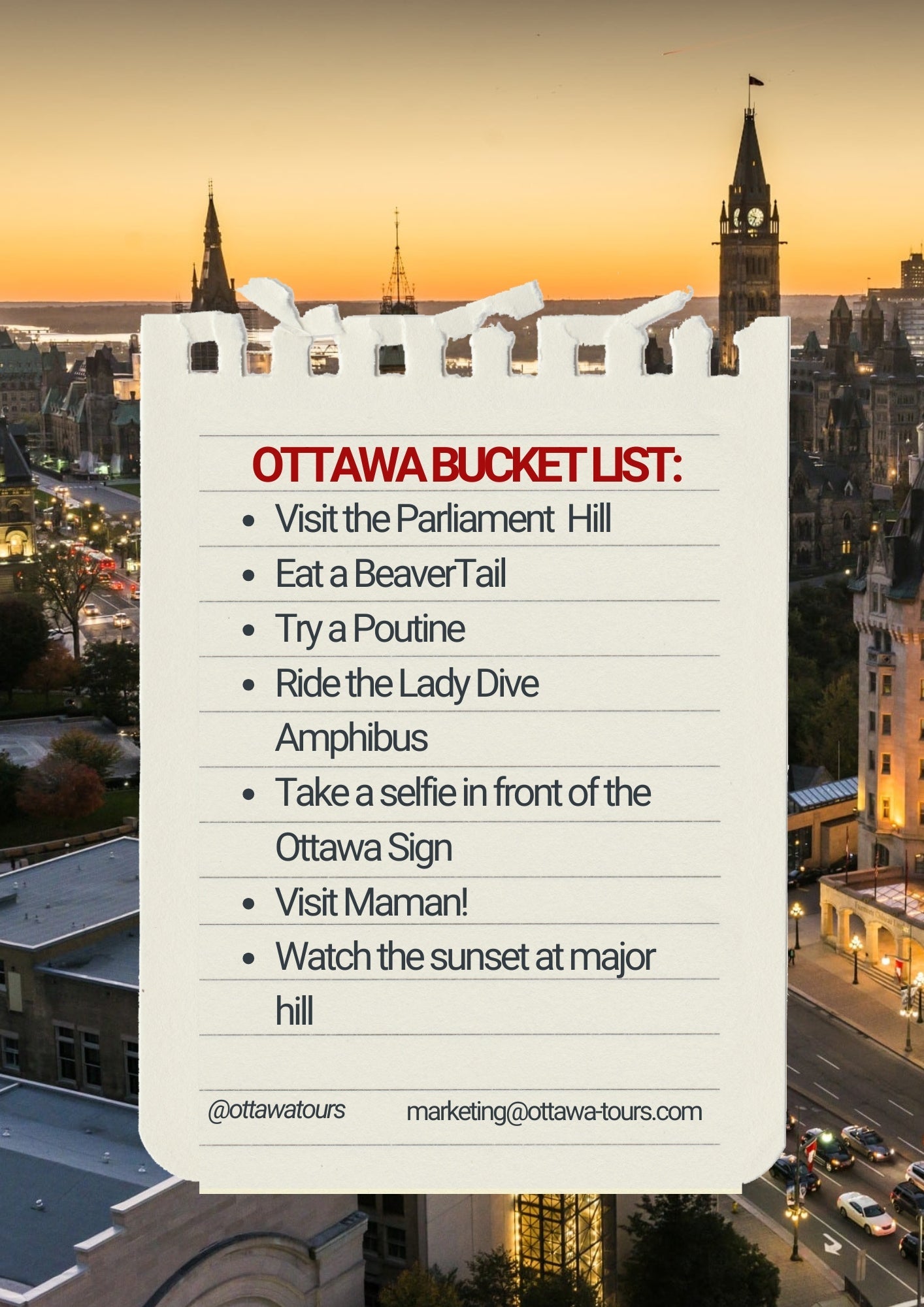 The Ultimate Ottawa Bucket List: 7 Must-Do Experiences
